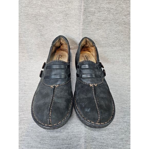 Clarks Artisan Unstructured Leather Slip On Loafer Shoes 82708 US 8.5 - Picture 2 of 9